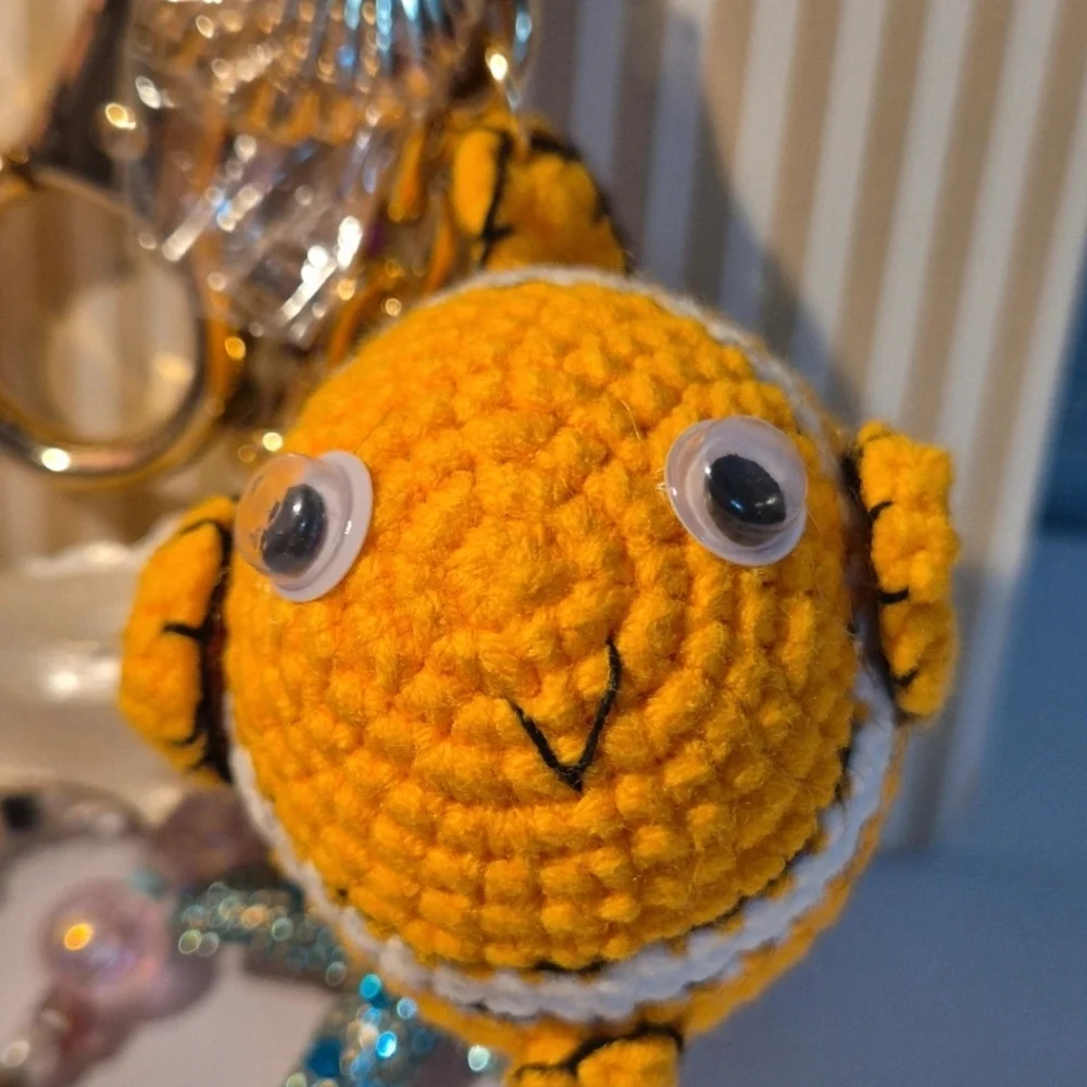 🧡🔹️Piper K 🔹️ UK exclusive Orange Nemo  Fish Keychain & Bag Charm
